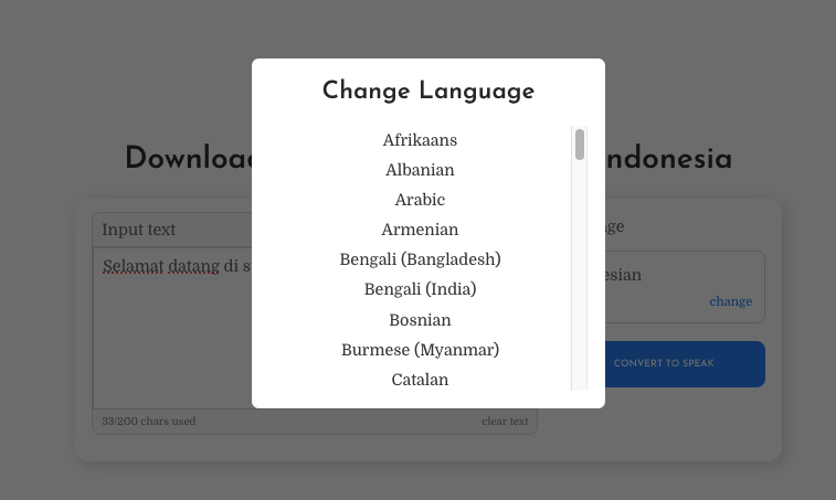 Pilih Bahasa